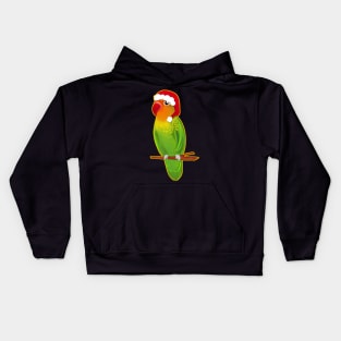 Christmas Bird Agapornis Bird Love Kids Hoodie